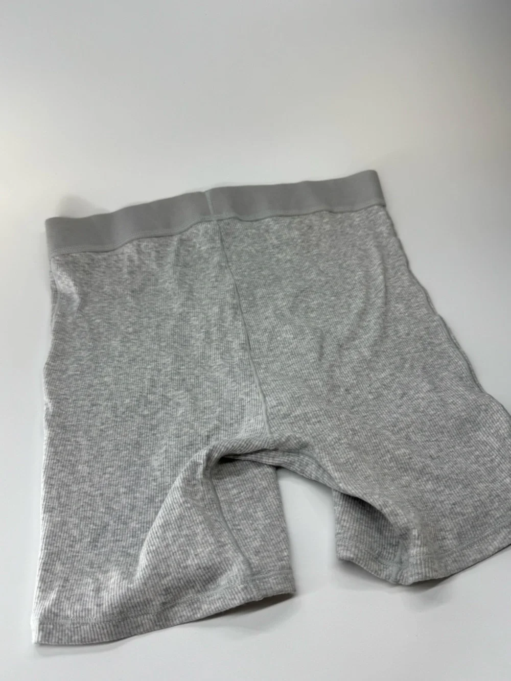 Skims Light Heather Grey Ribbed Boxers NWT Medium - Picture 4 of 8